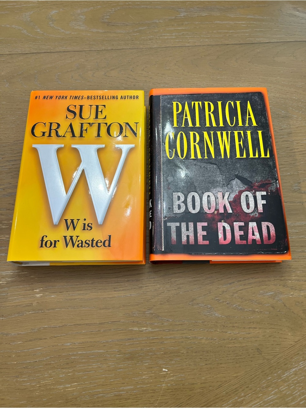 Sue Grafton W is for Wasted and Patricia Cornwell Book of the Dead -Hardback Set